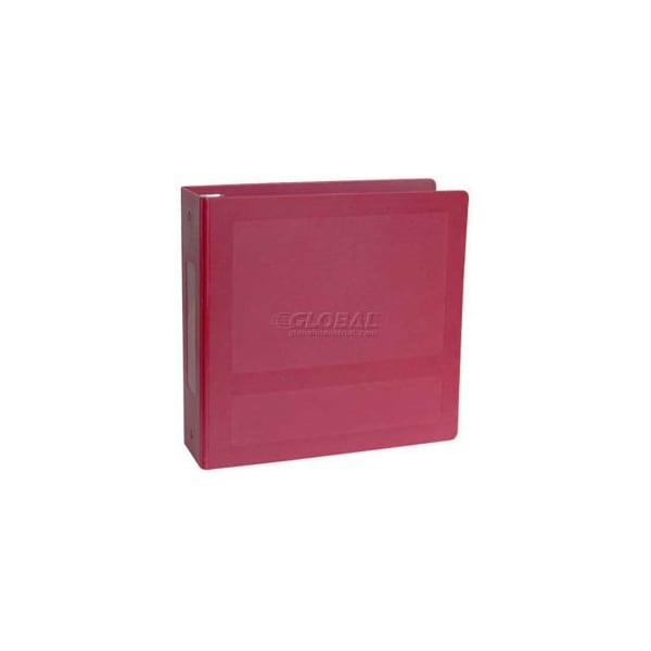 Omnimed 1" Antimicrobial Binder, 3-Ring, Side Open, Holds 250 Sheets, Burgundy